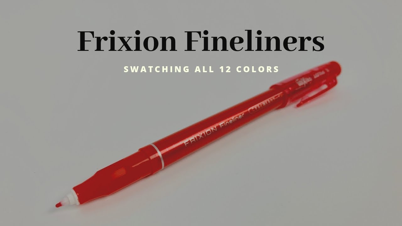 Frixion Fineliners