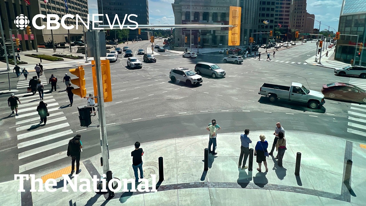 Winnipeg&rsquo;s Portage and Main reopens to pedestrians after 46 years