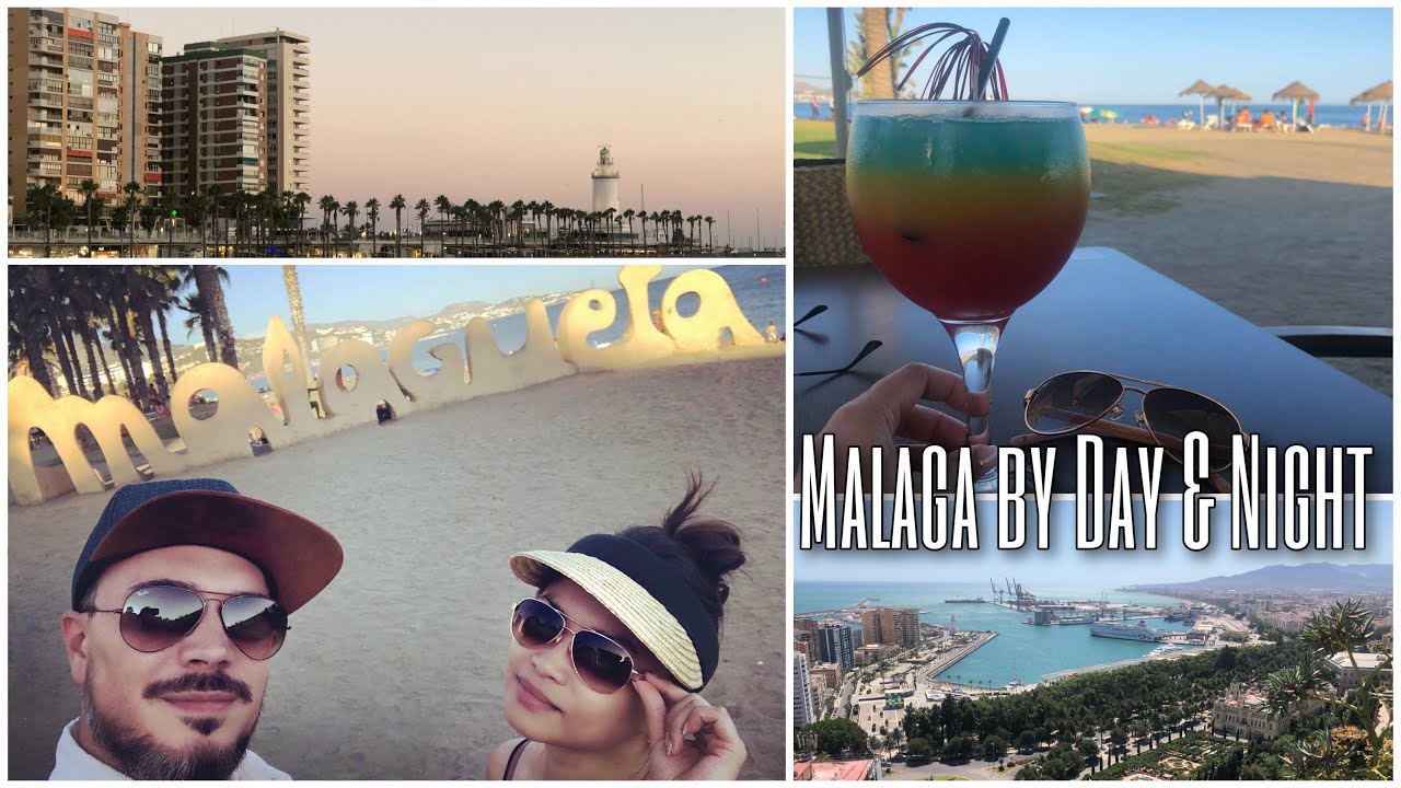 Walking around Malaga 丨 Malaga by Day & Night 【Travel Vlog • International Couple 🇵🇭🇧🇪】