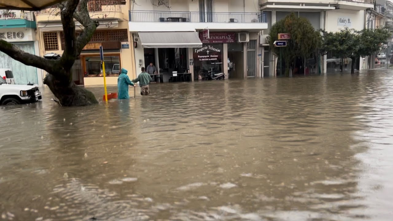 Πλημμύρες στην Αριδαία 23/01/2023