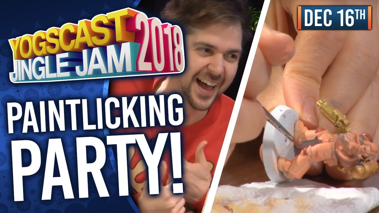 PAINTLICKING PARTY WITH LEWIS, TOM, BEN & ALEX! - YOGSCAST JINGLE JAM! - 16th December 2018