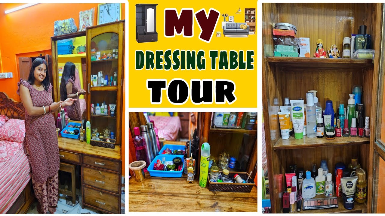 MY DRESSING TABLE TOUR🪞& My COSMETICS COLLECTION💄|| আমার ড্রেসিং টেবিল ♥️||