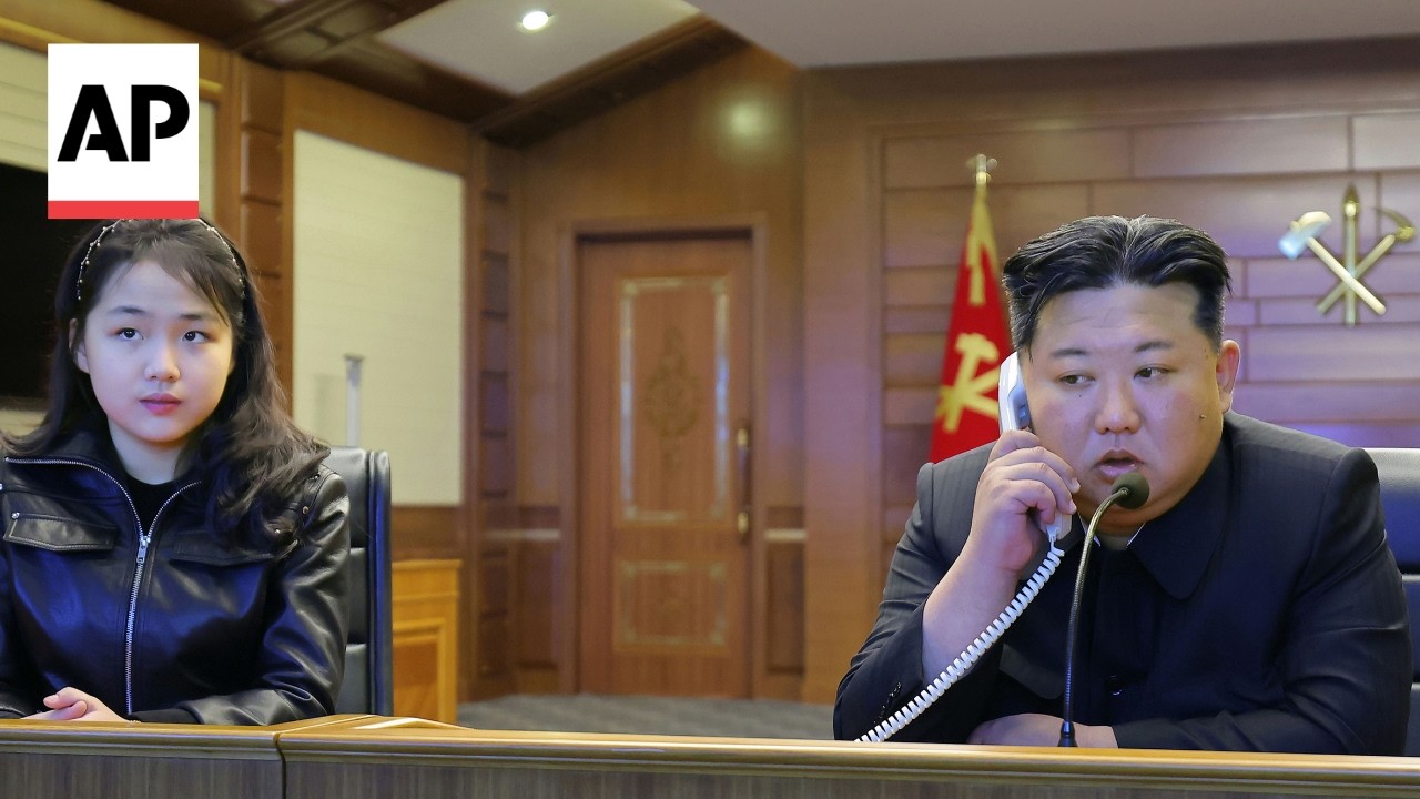 North Korea's Kim Jong Un watches cruise missile tests with daughter
