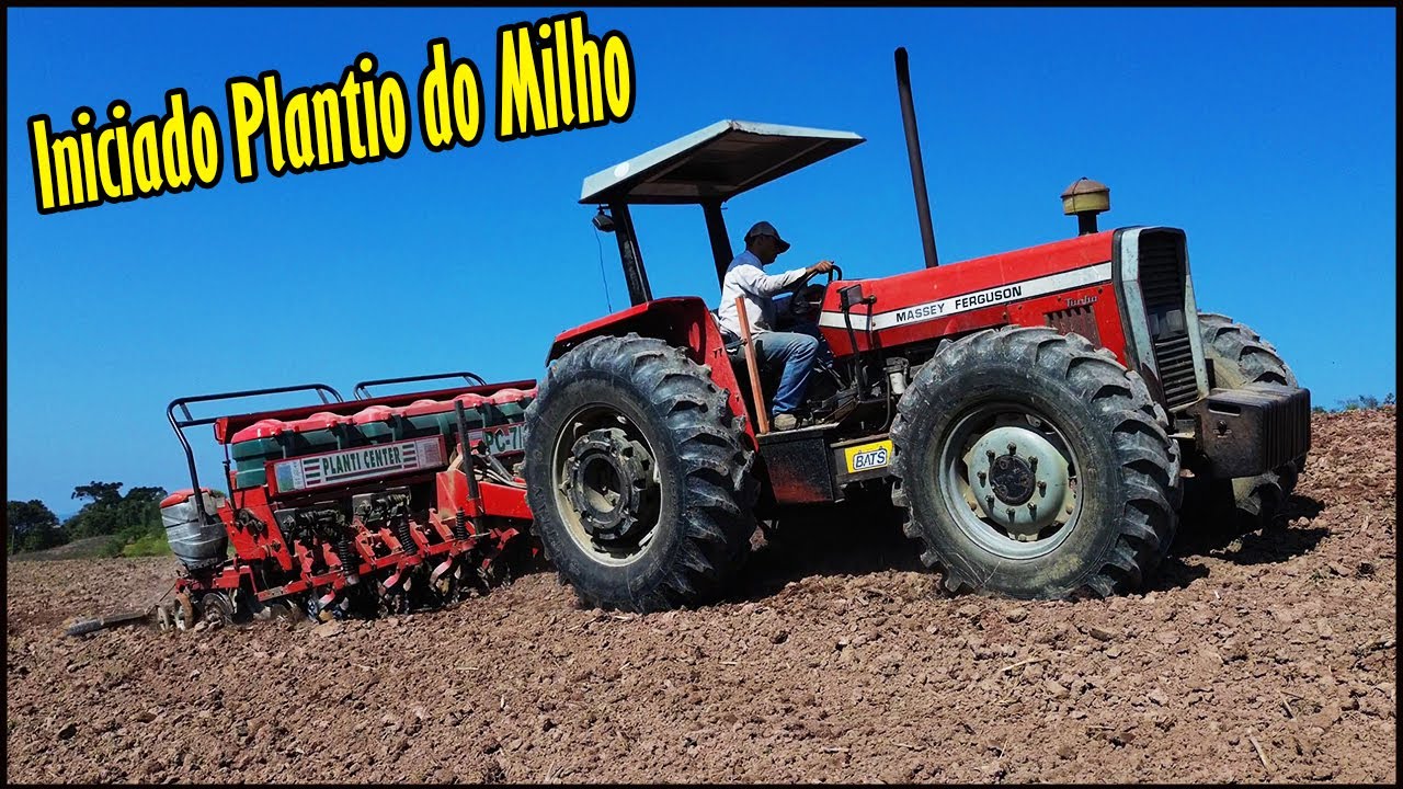 FINALMENTE INICIADO O PLANTIO DO NOSSO MILHO PARA SILAGEM! MASSEY FERGUSON 292 NA PLANTADEIRA!