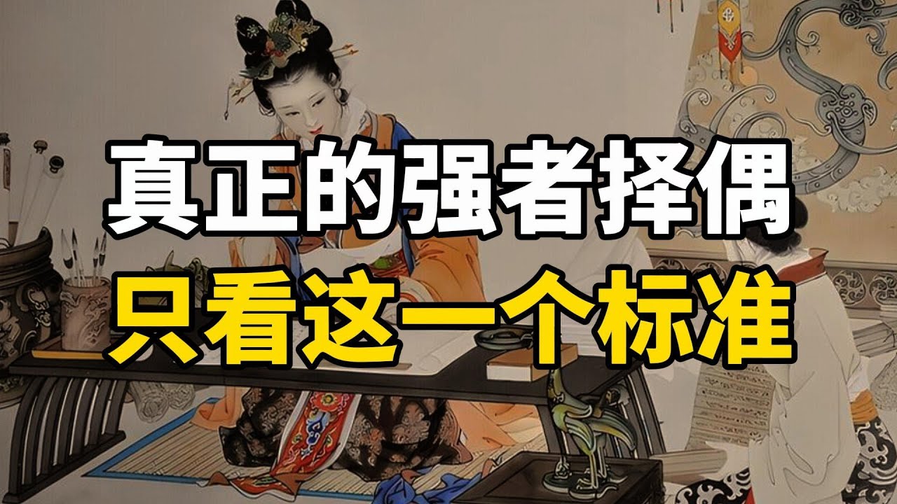 真正的强者择偶，只看这一个标准，99%的人都忽视了~  