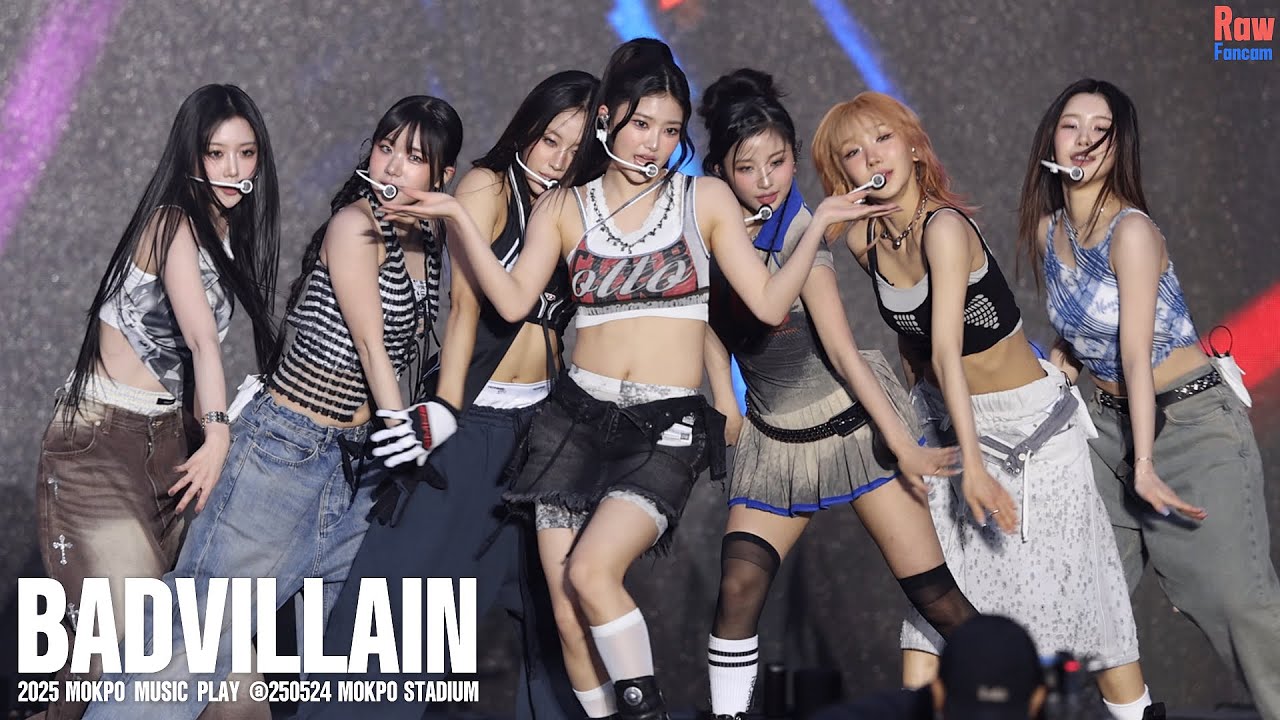 배드빌런 목포 뮤직플레이 풀캠 #BADVILLAIN ♬ BADVILLAIN ♬ 야호 BADTITUDE ♬ 숨 ZOOM @250524 2025 MOKPO MUSICPLAY