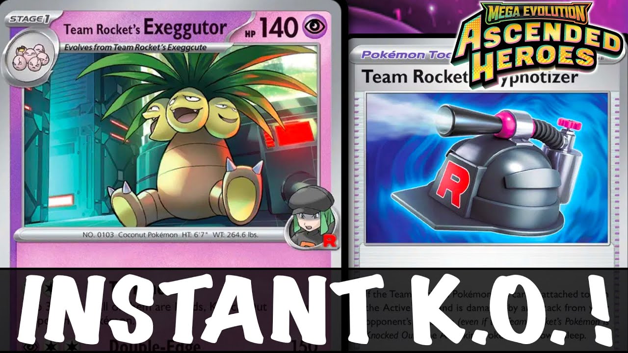 Team Rocket's EXEGGUTOR : Be the King of Coinflipping ! PTCGL Gameplay (ASCENDED HEROES)