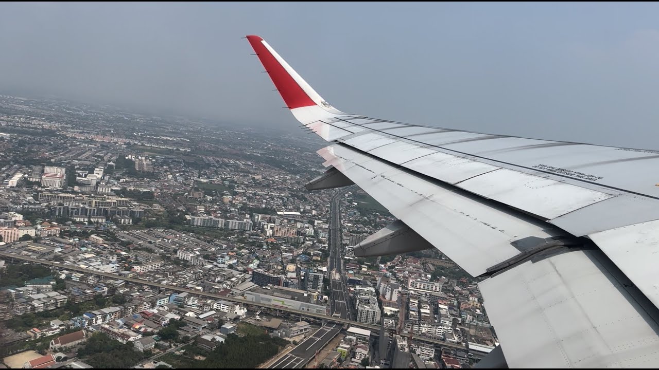 Thai AirAsia Airbus A320-200 TAKEOFF at Don Mueang International Airport (DMK)