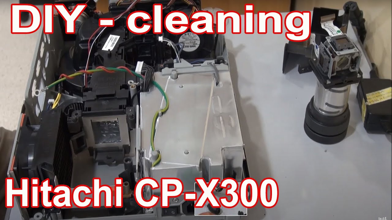 DIY - Cleaning of HITACHI CP-X300 projector (lenses, mirrors...)
