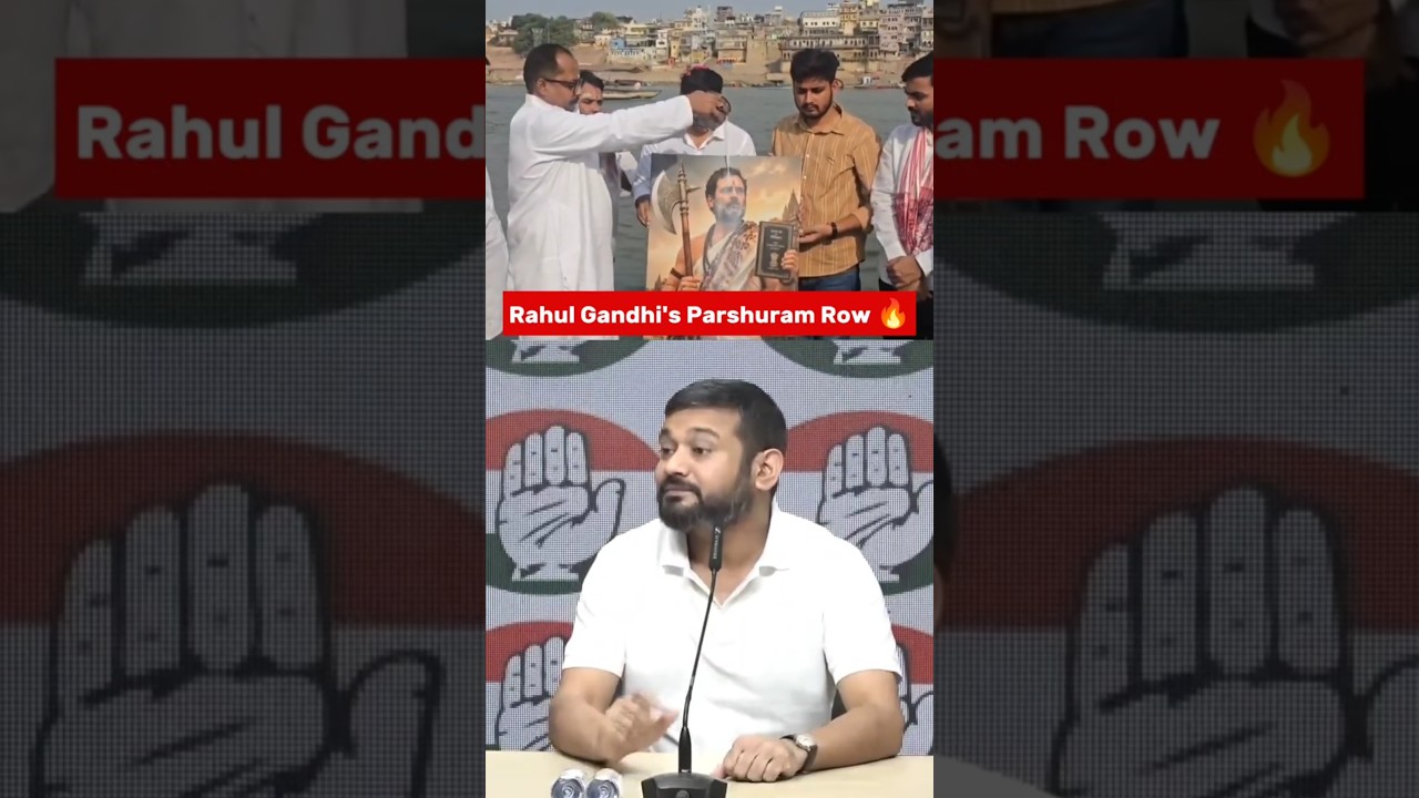 Rahul Gandhi as Parshuram? Internet Explodes! 🔥 #rahulgandhi #congress #parshuram #trending #short