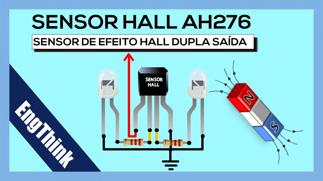 Sensor HALL de dupla saída #sensorhall #sensores  #arduino