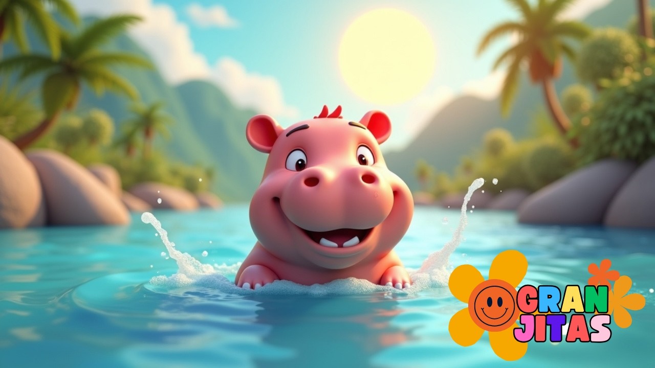 🌊🦛 Música Infantil: Hipo el Hipopótamo en el Río | Canciones Infantiles