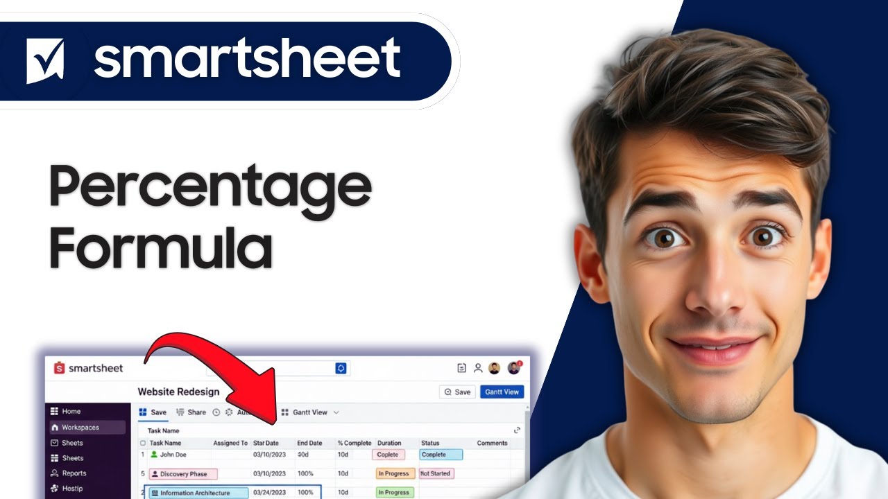 How To Use Percentage Formula And Formatting In Smartsheet (Step-by-Step Trick) (2026 Guide)