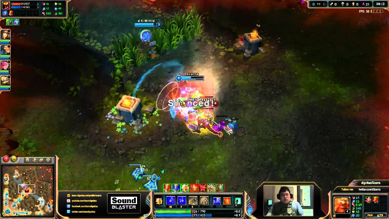 Scarra's stream. Going to be spamming random and playing every role. Working back towards challenge