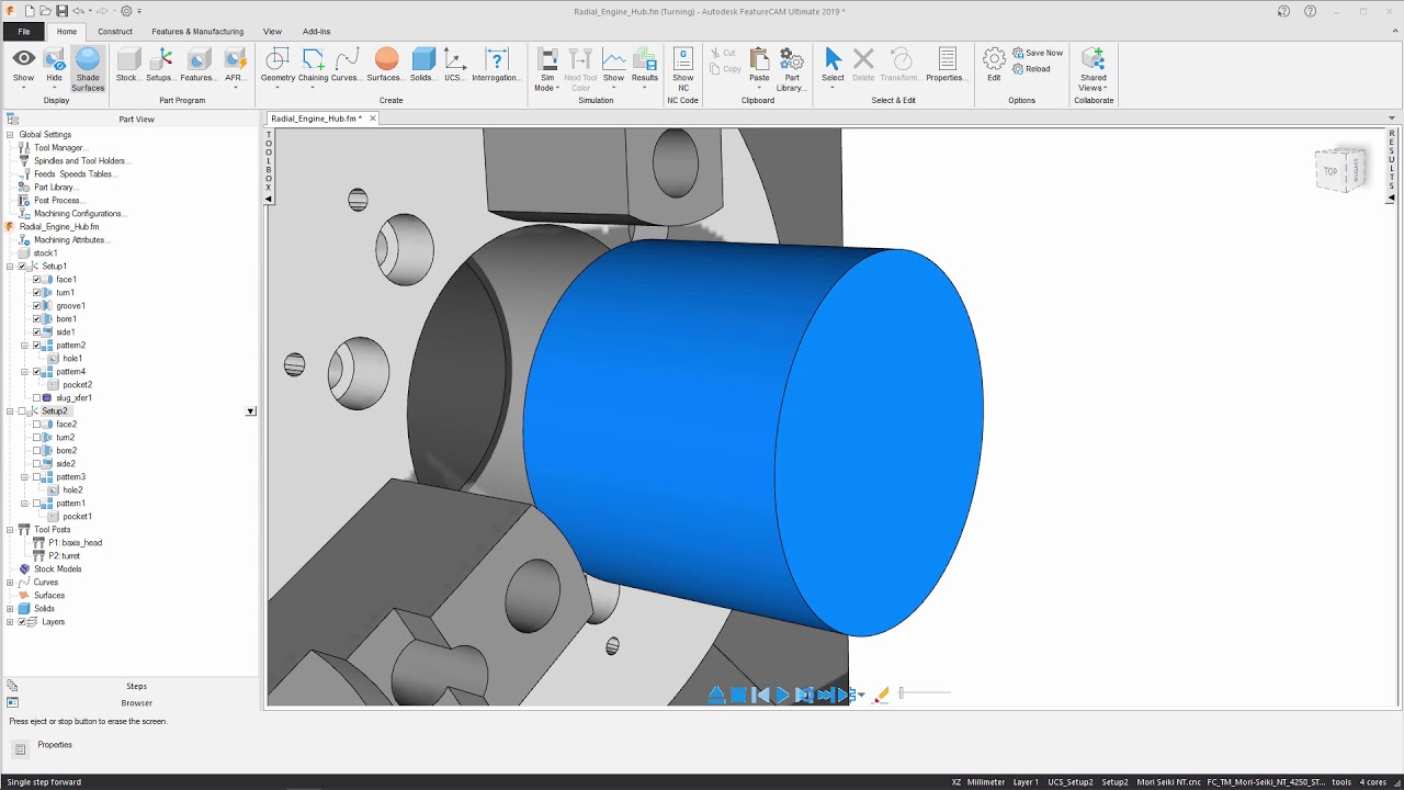 Radial Pattern Improvements - FeatureCAM 2019 Tutorial