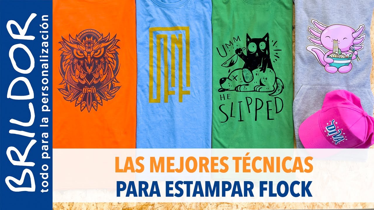 🧸 👕 IMPRIME CAMISETAS con efectos aterciopelados con FLOCK