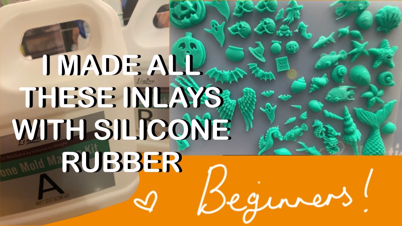 MAKING SILICONE RUBBER INLAYS FOR MY HALLOWEEN RESIN PROJECT - BEGINNERS
