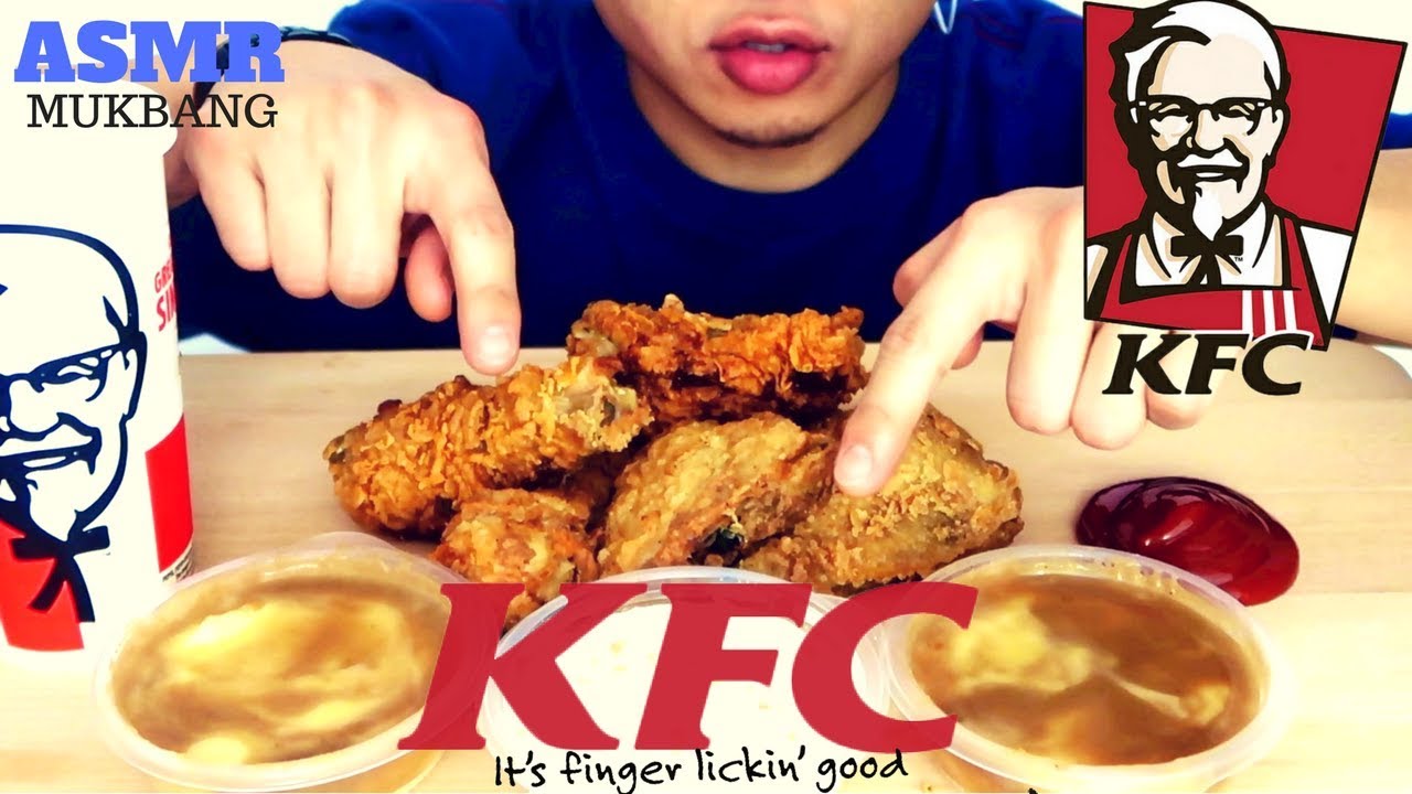 ASMR KFC 🍗 *CRUNCHY* FRIED CHICKEN Original & Nashville HOT  🌶 | MUKBANG MESSY EXTREME EATING SOUNDS