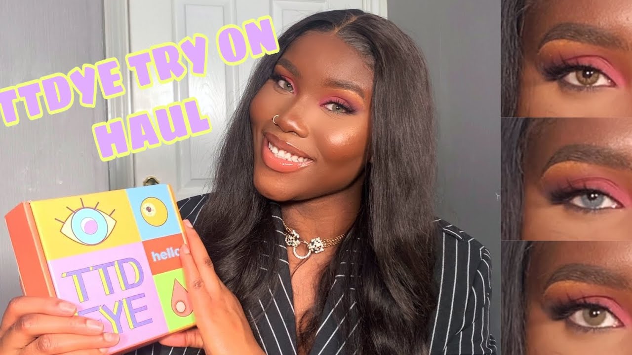 TTDEYE TRY ON HAUL | Coloured contacts on dark skin (Prescription) | Honest review