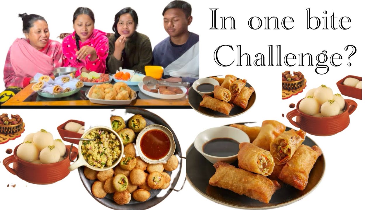 In one bite ?? || challenge 😂😂|| fun and crazy 😜 ||@SherilinKhongwarchannel
