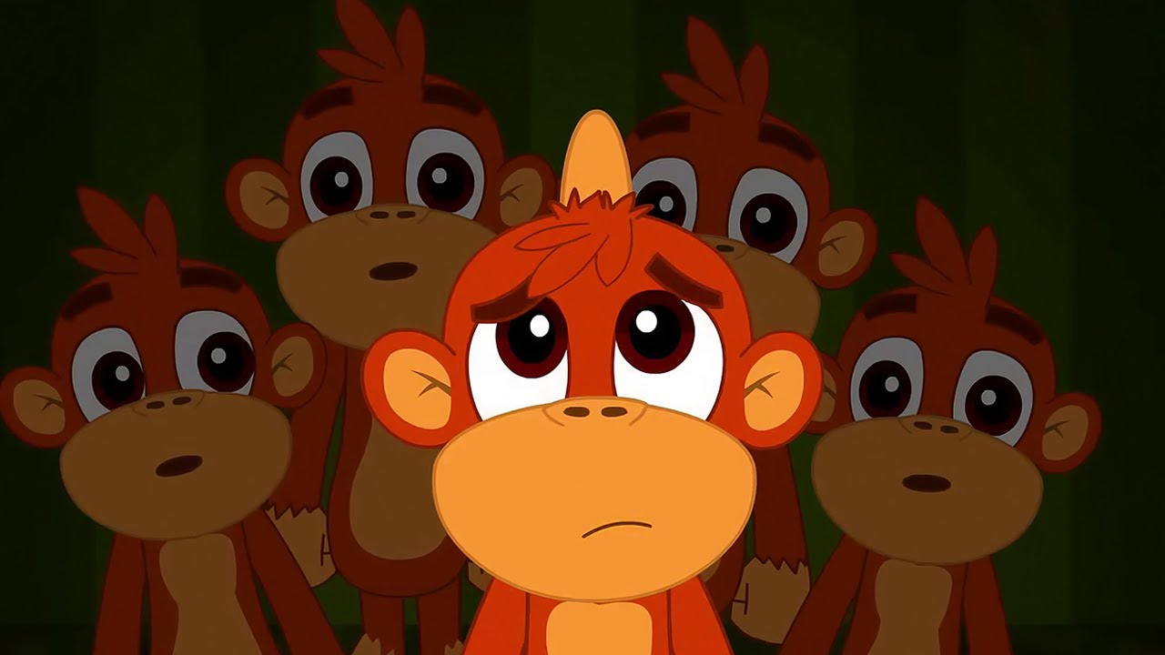 Five Little Monkeys Silly Jumping Rhyme 🐵😆 | ChuChu TV-Inspired 2-Minute Loop Remix Mashup