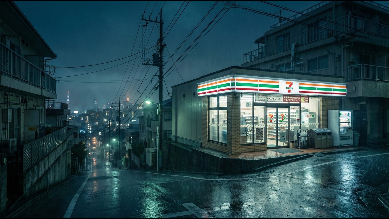 Tokyo After Midnight 🌌 Late Night Rain Sounds & Lofi Beats – Perfect Study & Chill Atmosphere