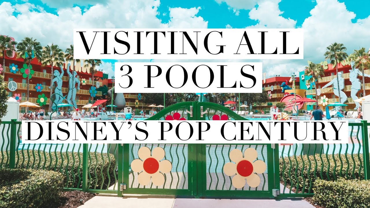 DISNEY'S POP CENTURY POOLS (VISITING ALL 3)