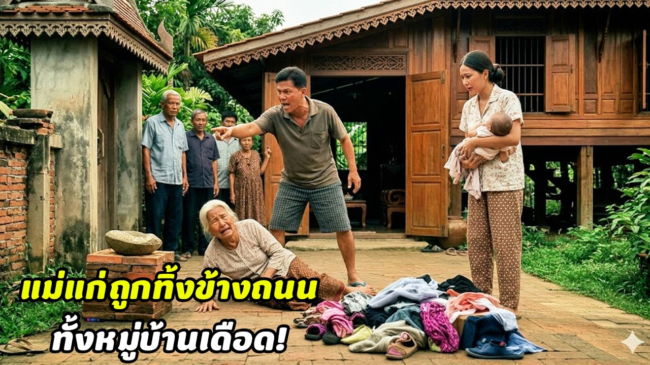 ช็อก! พ่อเพิ่งเสีย ลูกสาวไล่แม่ชราออกจากบ้าน ทำทั้งหมู่บ้านเดือด