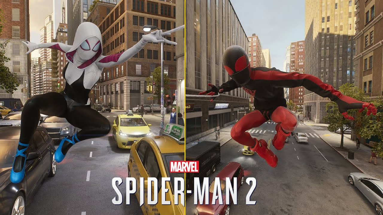 Evolution Of My Swing - Spider-Gwen and Miles  ( Spider-Man 2 MOD )