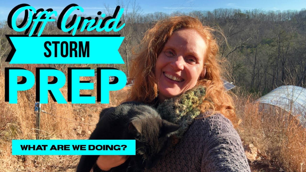 How We are Actually Prepping for the Winter Storm on Our Off Grid Homestead