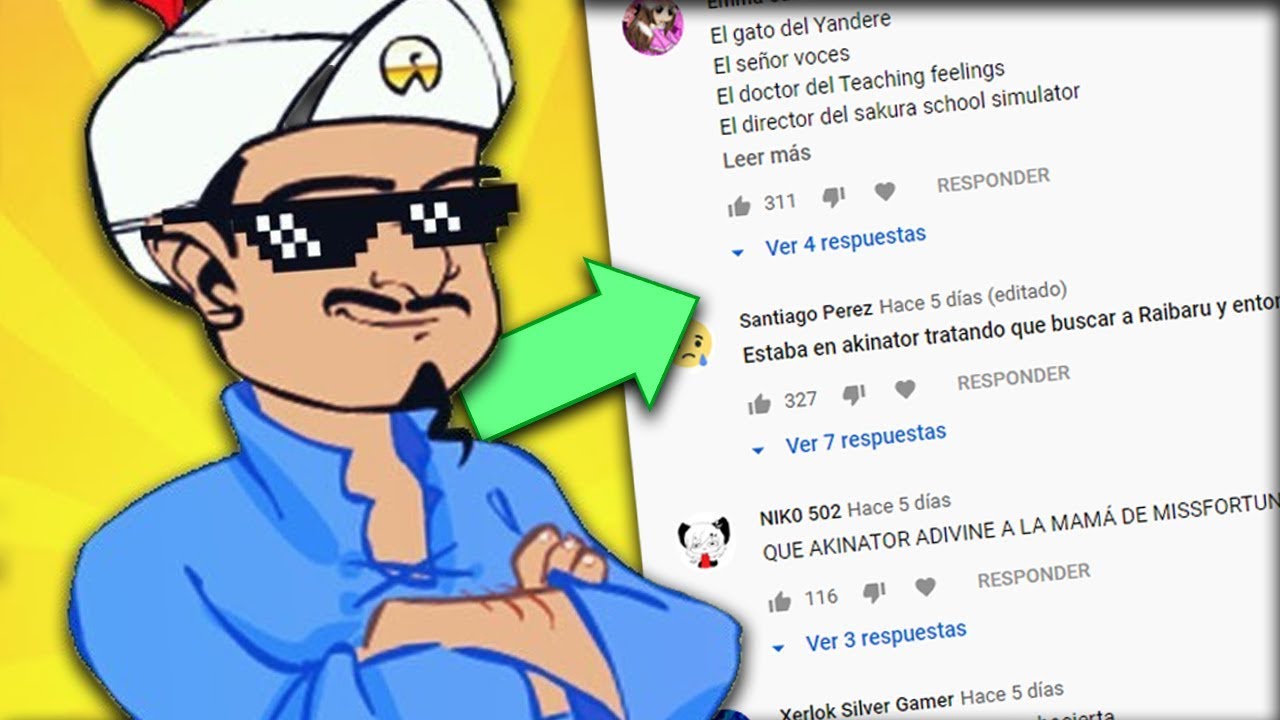 AKINATOR VS MIS SUSCRIPTORES! (fail completo)