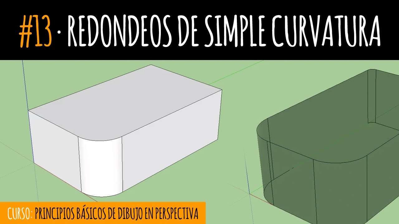 Redondeos de simple curvatura (Curso de dibujo)