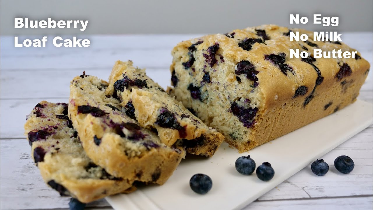 Super Moist Blueberry Loaf Cake | No Egg No Milk No Butter Cake.
