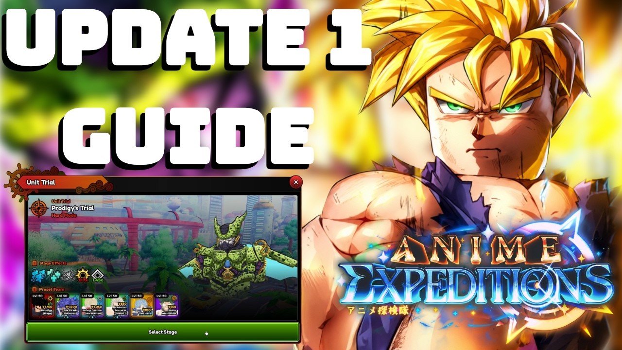 Anime Expeditions Update 1 Guide!!! How To Get New Secret Gohan & Complete Gohan's Trial!! (Roblox)