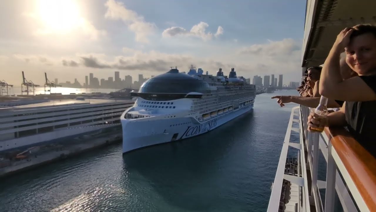 Departure from Miami#travel #cruiseship #vacation 
