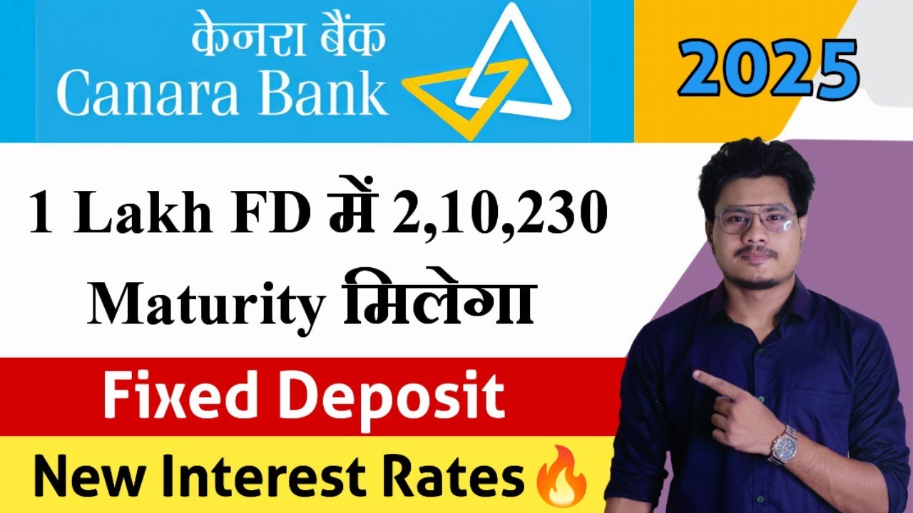 Canara Bank Fixed Deposit Interest Rates 2025 | Canara Bank FD Features, Benefits | Canara Bank