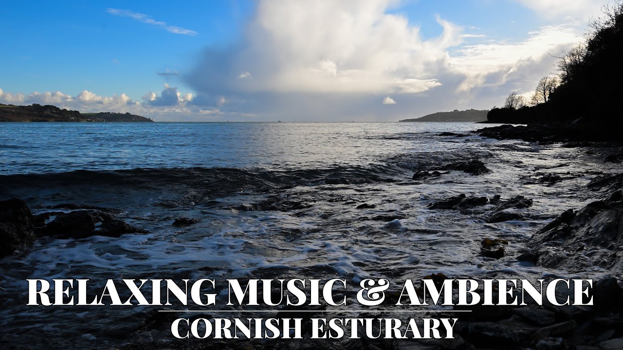Peaceful Sea Ambience with Soft Ambient Music | Calm Cornish Coast Soundscape
