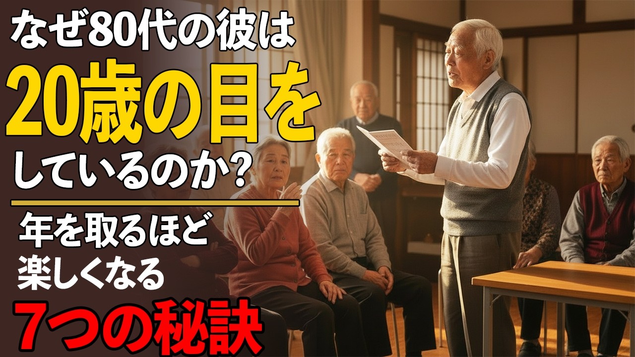 【感動実話】なぜ80代の彼は20歳の目をしているのか？年を取るほど楽しくなる7つの秘訣