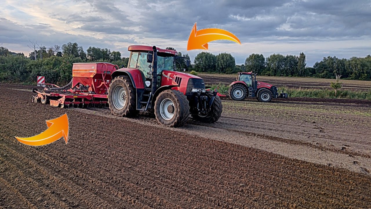 Siew Rzepaku 2022 - Warunki W Tym Roku Idealne! Case CVX150 Vs Horsch Pronto 4DC