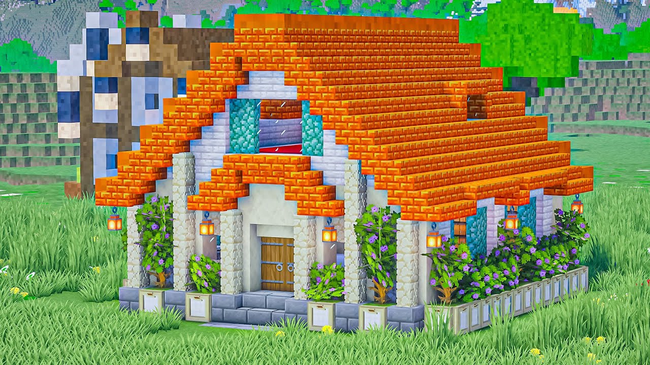 Minecraft: How to Build a Wooden House | Easy Survival House Tutorial #4 - Interior in Description!