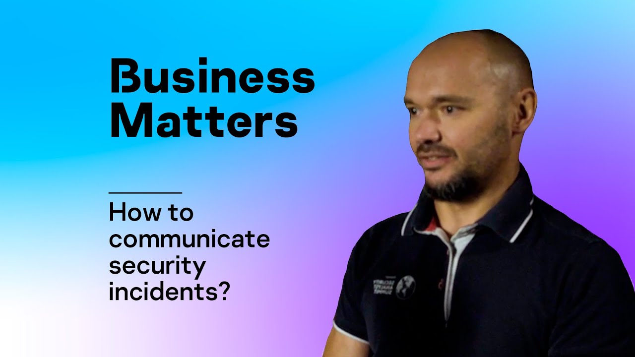 How to communicate security incidents?