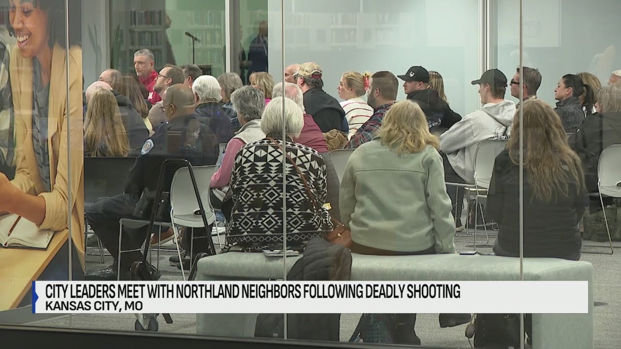 City leaders meet with Northland neighbors following deadly shooting