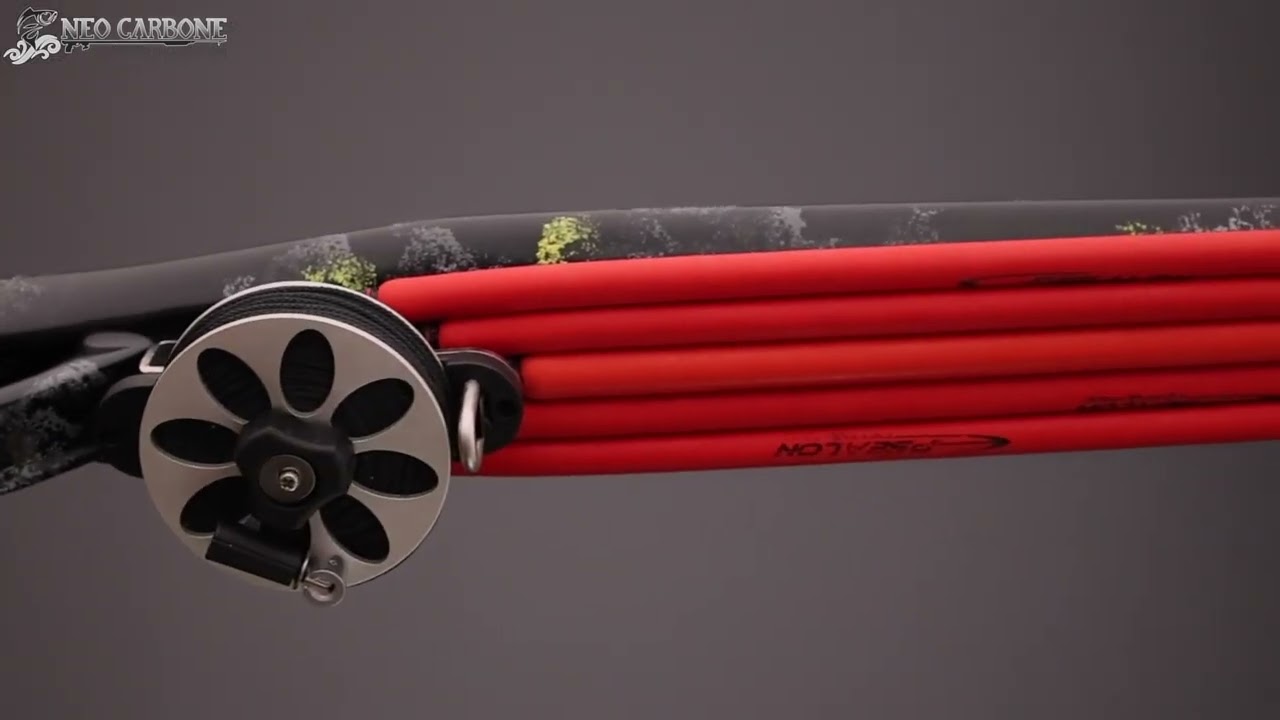 NC100P V2 Black Camo - New Model - Neo Carbone Wooden Spearguns Demultiplied 100
