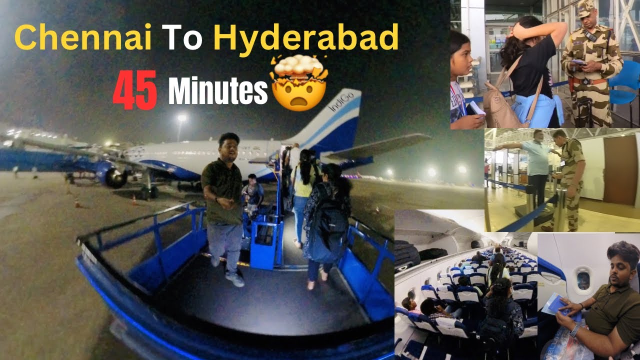 Domestic Flight journey Airport Security process A to Z in Telugu ||Chennai to Hyderabad