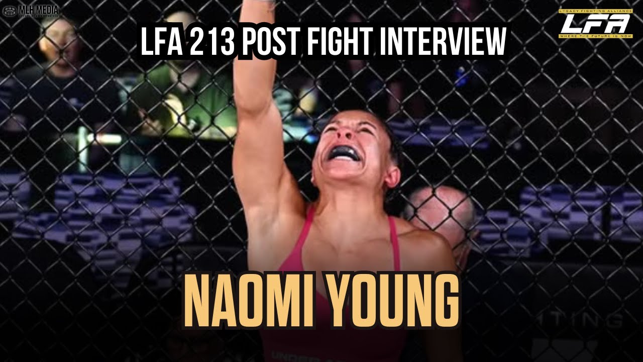 Naomi Young Discusses First Round Armbar Over Alandria Rosales, Training In Florida | LFA 213