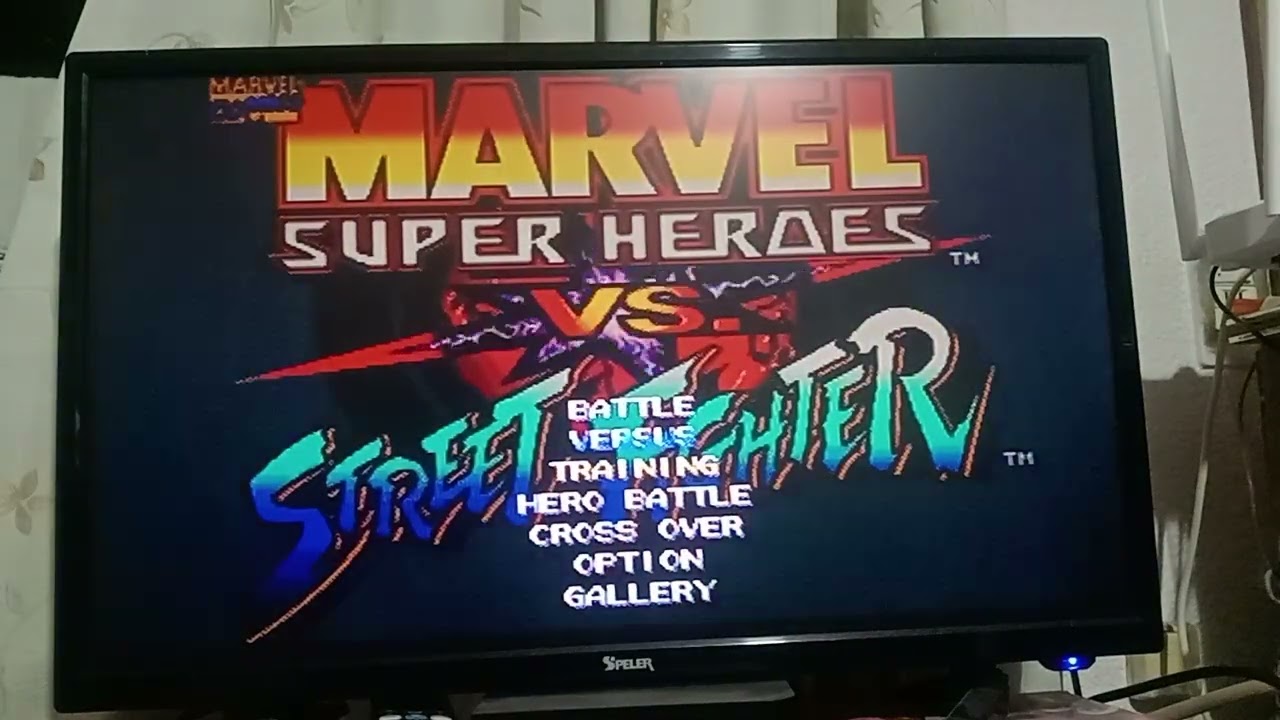 Desbloquear a todos los personajes de Marvel Super Heroes vs Street Fighter para la PS1