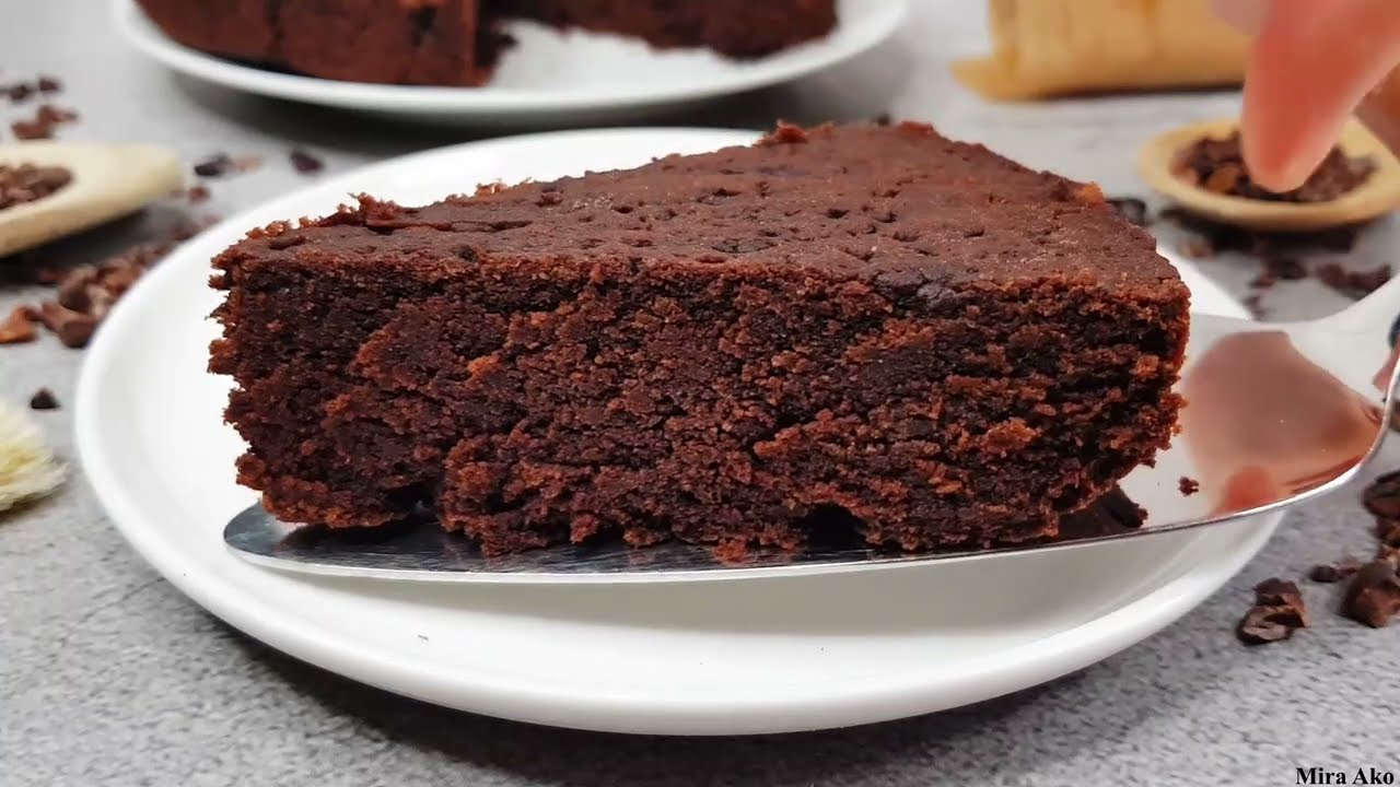 The Best Vegan One Bowl Chocolate Cake | Vegan Gluten-Free & Sugar-Free Chocolate Cake - Super Quick