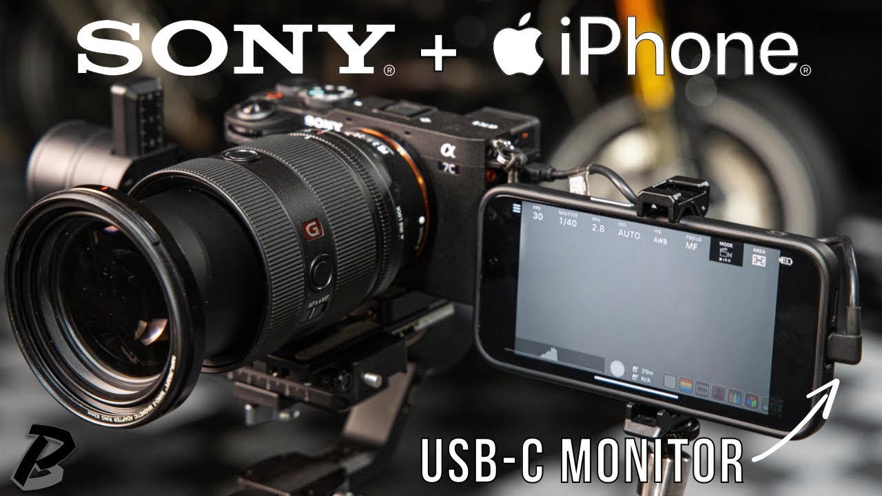 iPhone 15 как проводной монитор для камеры Sony