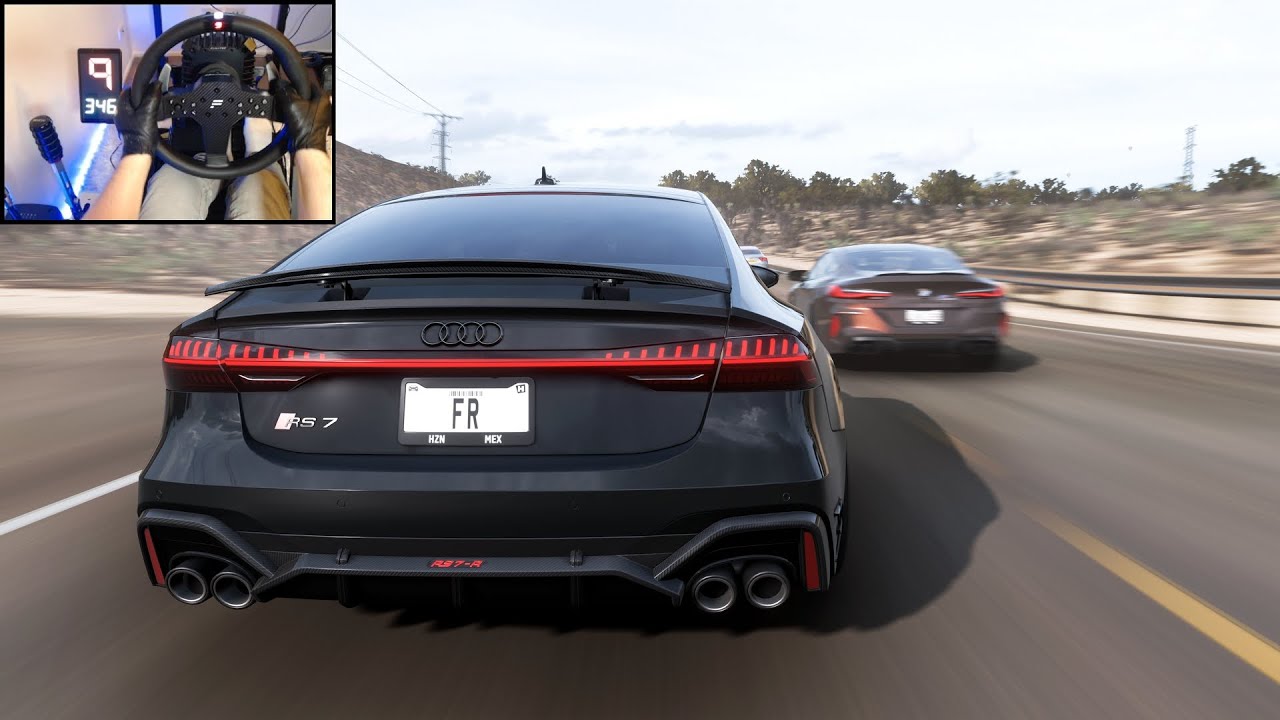 858HP AUDI RS7 SPORTBACK - Race Gameplay | Forza Horizon 5 | Steering Wheel Gameplay