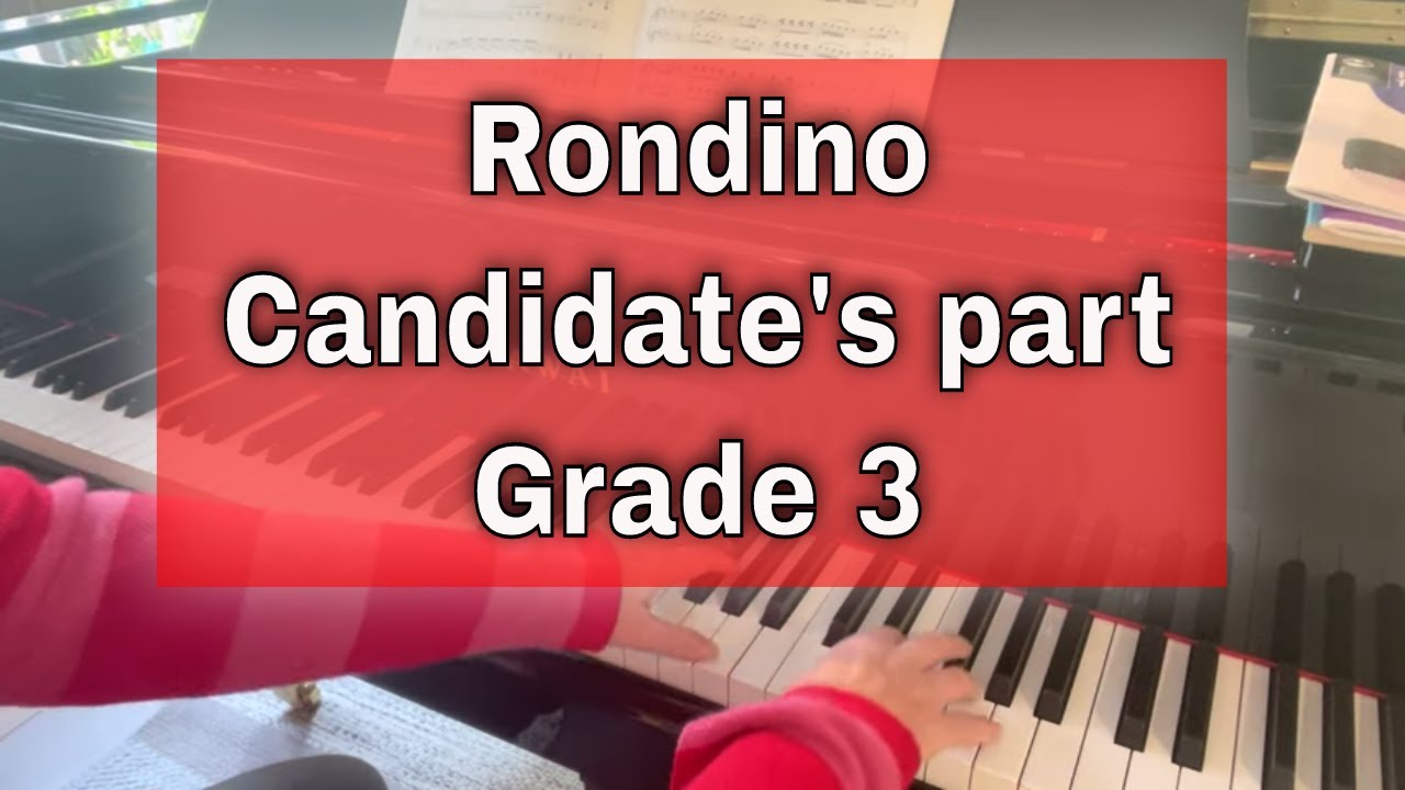 Rondino (candidate’s part) op 149 no 17 by Anton Diabelli  |  Trinity piano grade 3 2021 - 2023 TCL
